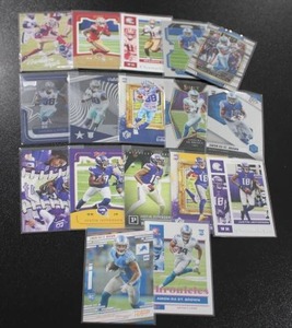 lot 291 image: Wide Receiver Rookie Card Lot  17 Rookie Cards  Jefferson - Aiyuk - Lamb - St. Brown