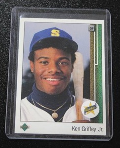 lot 308 image: 1989 Upper Deck Ken Griffey Jr. #1 Rookie Card