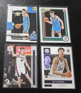 lot 314 image: 2022-23 Chet Holmgren Rookie Card Lot  4 Rookie Cards (Minnesota Native)