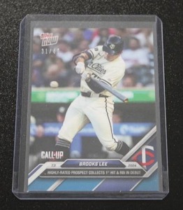 lot 166 image: 2024 Topps Now Brooks Lee #372 Rookie Card 3149  Only 49 Exist