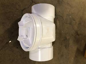 lot 40 image: Oatey 6 in. PVC Backwater Valve Customer Returns See Pictures