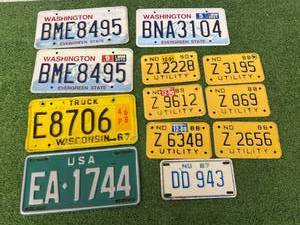 lot 8 image: License Plates