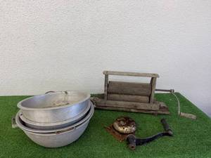 lot 64 image: Wringer, Large Bowls & Misc