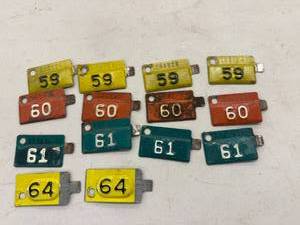 lot 111 image: 1959-1964 ND License Plate Tabs