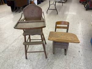lot 137 image: High Chair & Desk