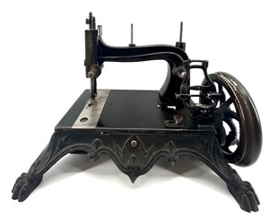 Antique Hand-Crank Sewing Machine by Johan Hammer Trondheim