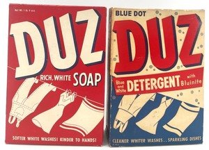 lot 6 image: Vintage Duz Soap and Detergent Box Set - NOS