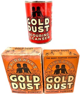 lot 24 image: Vintage Gold Dust Washing Powder and Scouring Cleanser