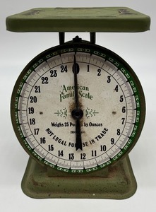 lot 37 image: Vintage American Family Scale 25 Pounds Model 1906