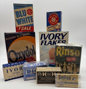 lot 61 image: Vintage Collection of Laundry and Cleaning Products