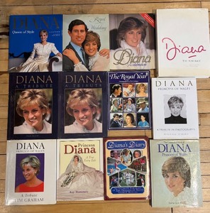 lot 99 image: Collection of 12 Princess Diana Books and Biographies