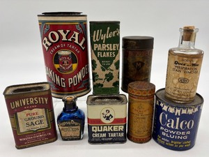 lot 106 image: Collection of Vintage Baking and Spice Tins