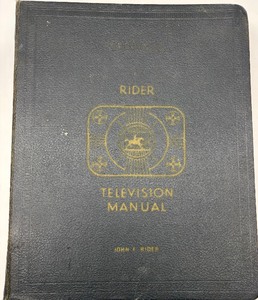 lot 111 image: Rider Television Manual Volume 22 by John F. Rider
