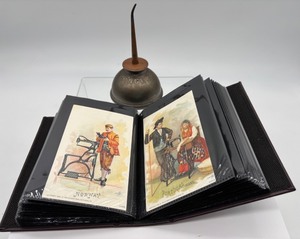 lot 113 image: Vintage Singer Sewing Trade Card Collection with Oil Can