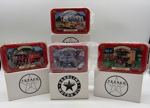 lot 121 image: Texaco Collectors Club Die-Cast Model Bank Set - 4 Vintage Vehicles