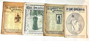 lot 130 image: Vintage Collection of The Ladies Home Journal and Harpers Bazar Magazines