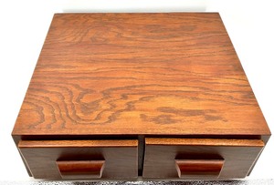 lot 146 image: Vintage Wooden Drawer Set with Natural Finish