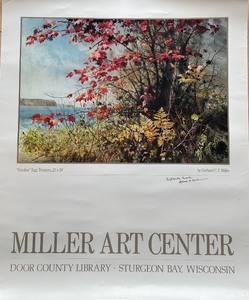 lot 162 image: October Egg Tempera Art Poster by Gerhard C.F. Miller