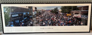 lot 167 image: Framed Panoramic Photo of Sturgis Motorcycle Rally, South Dakota