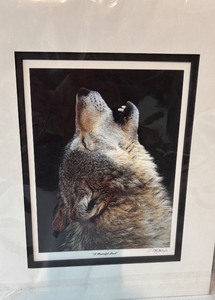 lot 171 image: Ken Jenkins A Mournful Howl Award-Winning Photography Print