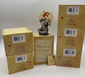 lot 199 image: 6 Boyds Charming Angels Collection Ariella and Child Figurine