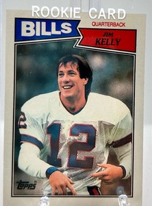 lot 250 image: 1987 Topps Jim Kelly Rookie Card - Buffalo Bills