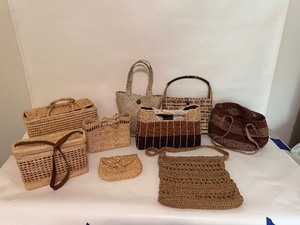 lot 19 image: Lot of New and Used Wicker Purses