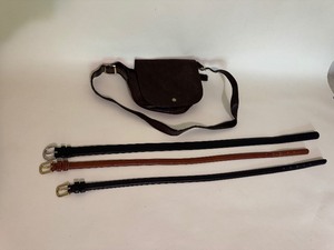 lot 24 image: Vintage Coach Purse & Size Small Belts