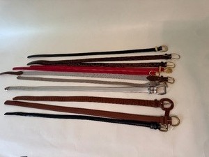 lot 41 image: Belts Italian Croco-Calf & Coach Size Small