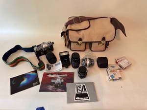 lot 44 image: Vintage Nikkormat EL 35mm SLR Film Camera & Accessories