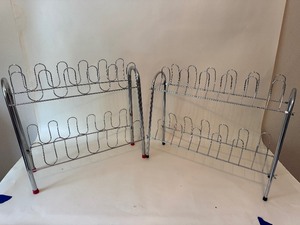 lot 45 image: Lot of (2) Shoe Racks