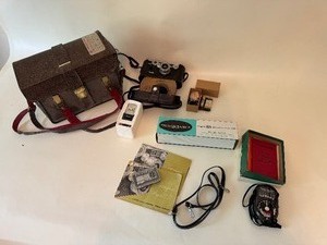 lot 51 image: Vintage Rangefinder Camera, Accessories, & Case