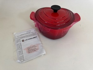 Red Heart Shaped Le Creuset Cast Iron Cocotte