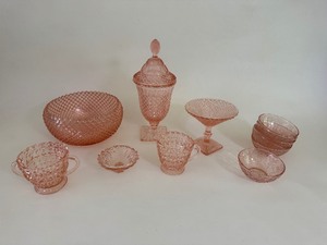 lot 85 image: Miss America Pink Depression Glass Set