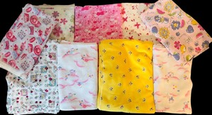 lot 90 image: Variety of Colorful Fabric Remnants