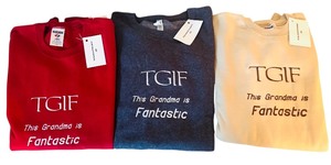 lot 89 image: Three New Grandma Embroidered Sweatshirts  This Grandma is Fantastic Embroidered Sweatshirts