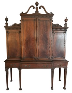 Gorgeous Antique Elizabethan Linen Cabinet