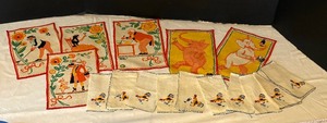 lot 213 image: Delightful Vintage Linens