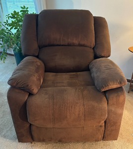 Brown Upholstered Relax Lounger Recliner