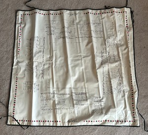 lot 286 image: Chas H. Goren Bridge Table Cloth Game Board