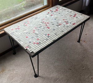 lot 290 image: Vintage Tile Top Table