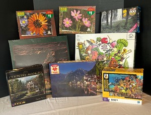 lot 105 image: Jigsaw Puzzles by Greatland, Hasbro, Dominic Davidson and More