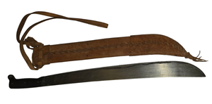 lot 143 image: Vintage egitimus Collins & Co Saber in Leather Sheath