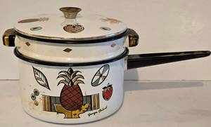 lot 144 image: Vintage Georges Briard Double Boiler