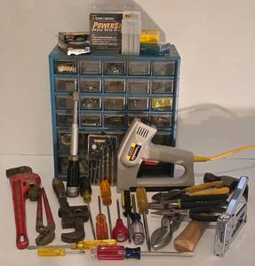 lot 150 image: Large Hand Tool Lot  Organizer