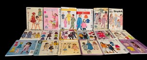 lot 195 image: Variety of Vintage Patterns including Vintage Cabbage Patch Patterns, Costumes and More