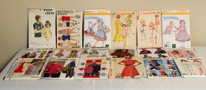 lot 99 image: Assorted Vintage Sewing Patterns including Patterns for Dog Clothing