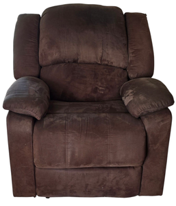 lot 6 image: Brown Upholstered Relax Lounger Chair