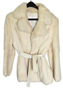lot 11 image: Womens Vintage Cozy Dyed Rabbit Fur Jacket