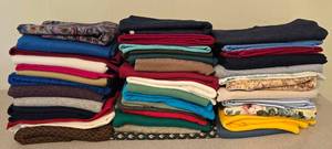 lot 323 image: Medium Fabric Remnants including Fleece, Faux Fur, Quilted & More
